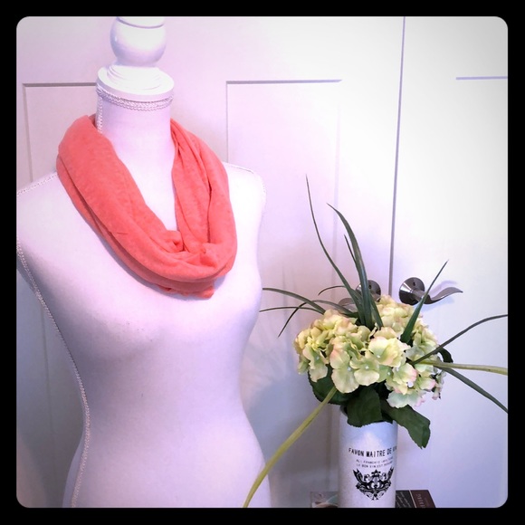 L.I.B. Accessories - NWT  L.I. B. Coral Infinity Scarf!